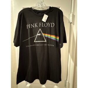 Pink Floyd Dark Side of the Moon T Shirt Black Liquid Blue XL